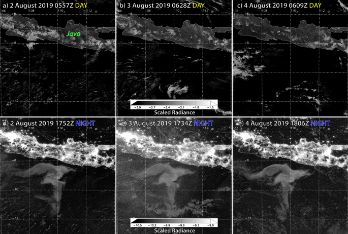 Day and night VIIRS satellite views of the 2019 Java milky sea